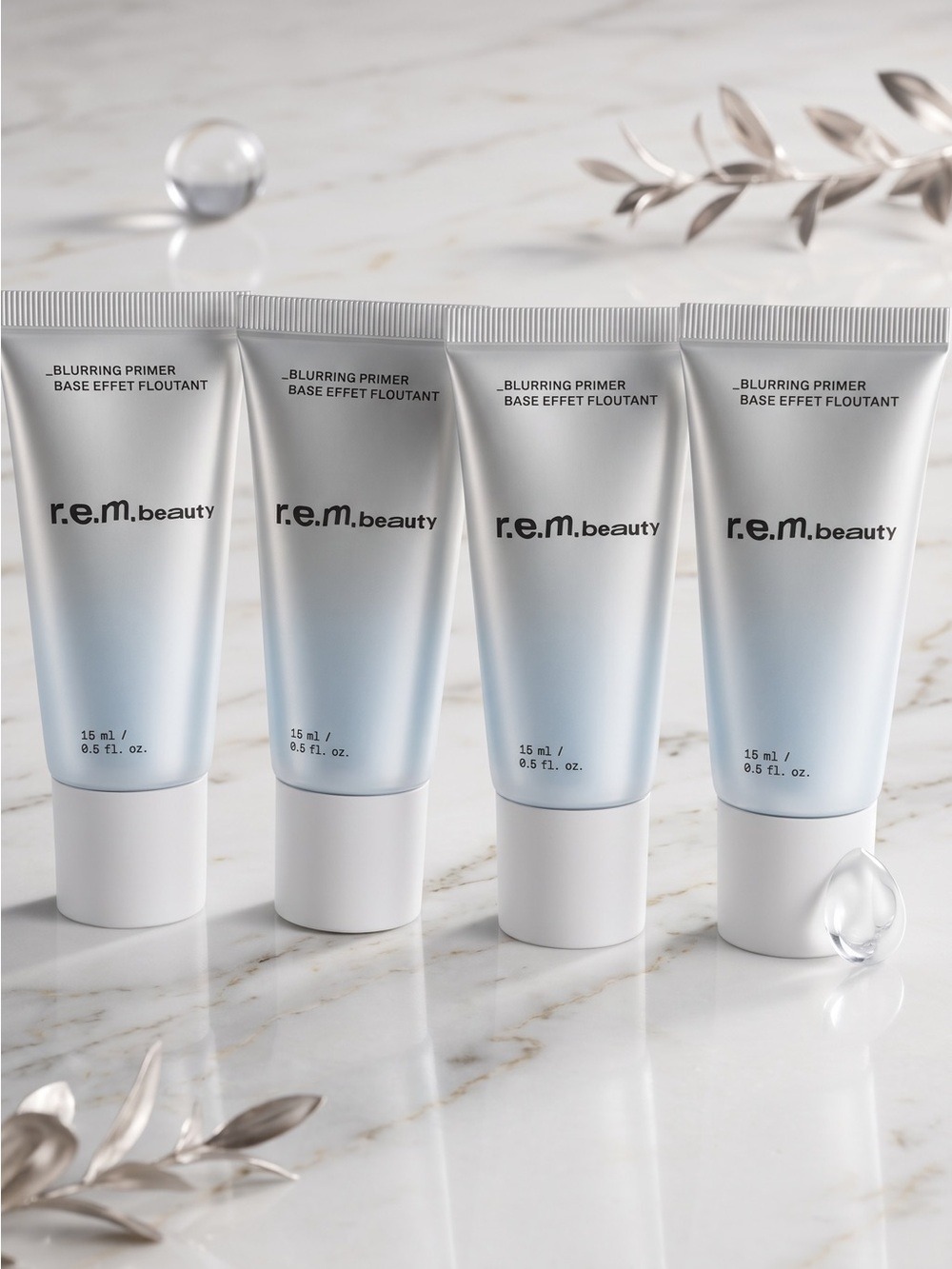 r.e.m. beauty Blurring Primer Travel Size 15ml 0.5 oz Set of 4 New